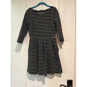 Banana Republic Women’s Cotton Striped 3/4 Sleeve Short Work Party Dress Size 10